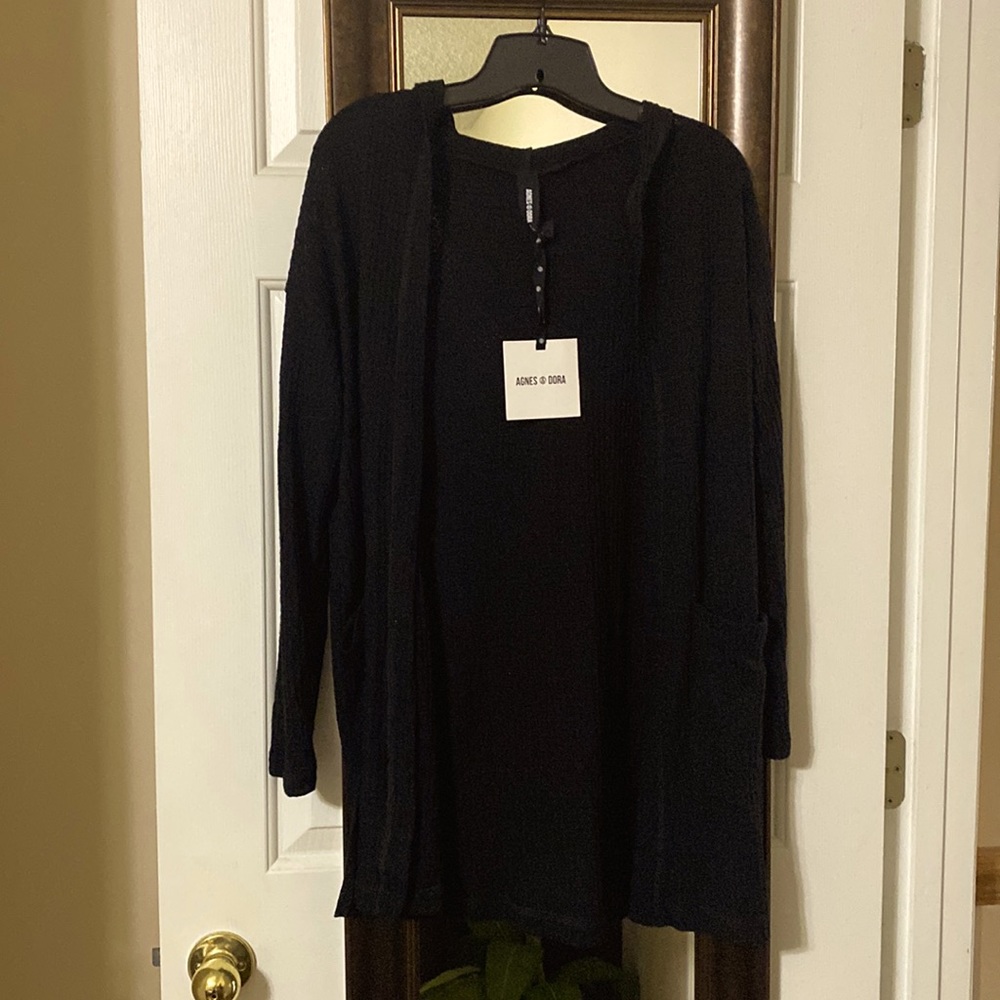 Hooded Cardi, Small, NWT
